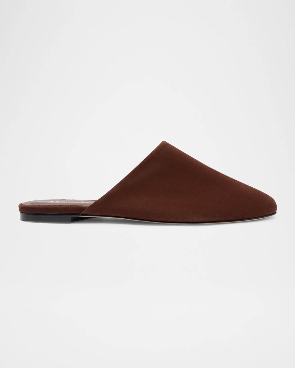 Venice Suede Ballerina Mules